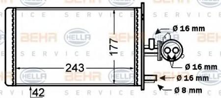 WAERMETAUSCHER 8FH351308181 HELLA