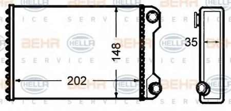 WAERMETAUSCHER 8FH351308241 HELLA