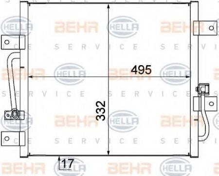 KONDENSATOR, TIEFE  17 MM 8FC351309101