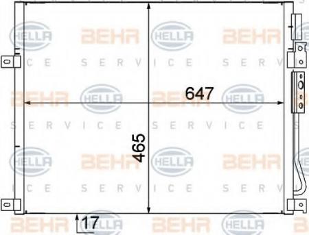 KONDENSATOR, TIEFE  17 MM 8FC351309111