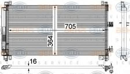 KONDENSATOR, TIEFE  16 MM 8FC351309571