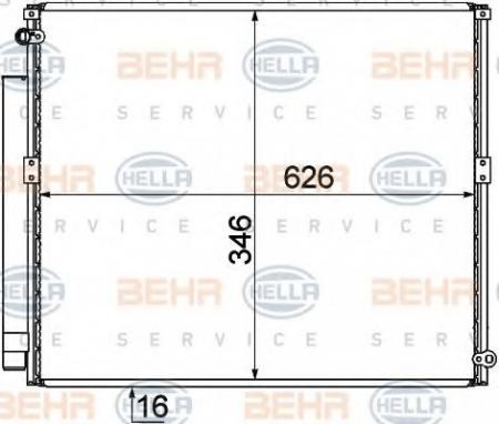 KONDENSATOR, TIEFE  16 MM 8FC351310161