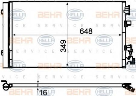 KONDENSATOR, TIEFE  16 MM 8FC351310541