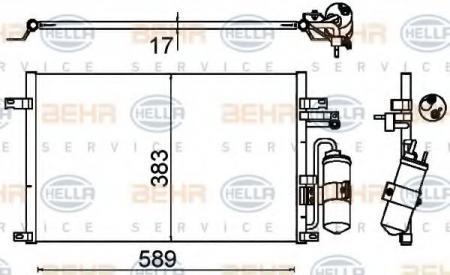 KONDENSATOR, TIEFE  17 MM 8FC351310721