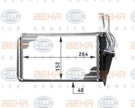 WAERMETAUSCHER, ALUMINIUM 8FH351311561 HELLA