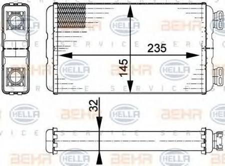 WAERMETAUSCHER, ALUMINIUM 8FH351313011