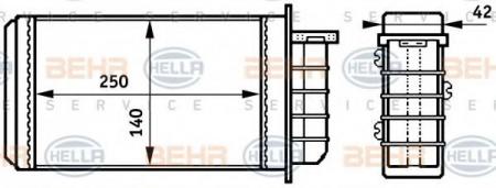 WAERMETAUSCHER, ALUMINIUM 8FH351313191 HELLA