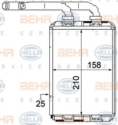 WAERMETAUSCHER, ALUMINIUM 8FH351313321 HELLA