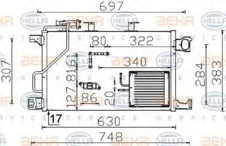 KONDENSATOR, TIEFE  16 MM 8FC351317494