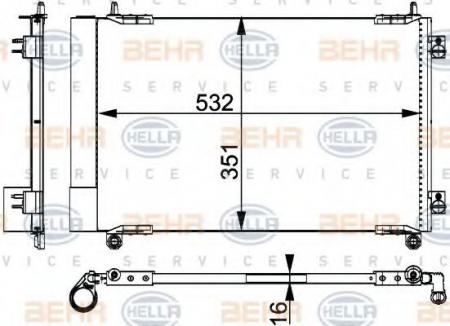 KONDENSATOR, TIEFE  16 MM 8FC351317521