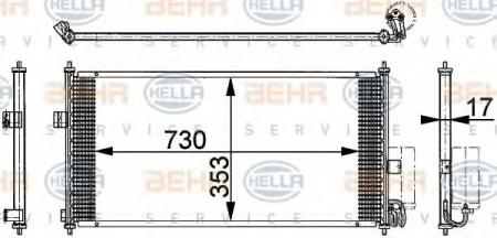 KONDENSATOR, TIEFE  17 MM 8FC351317751