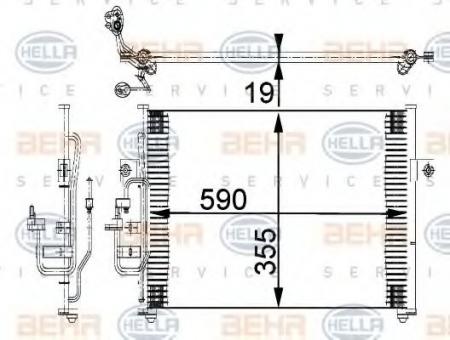 KONDENSATOR, TIEFE  19 MM 8FC351318021