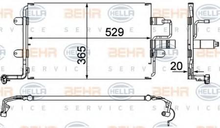 KONDENSATOR, TIEFE  20 MM 8FC351318581