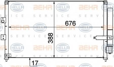 KONDENSATOR, TIEFE  17 MM 8FC351318611