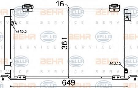 KONDENSATOR, TIEFE  16 MM 8FC351318741