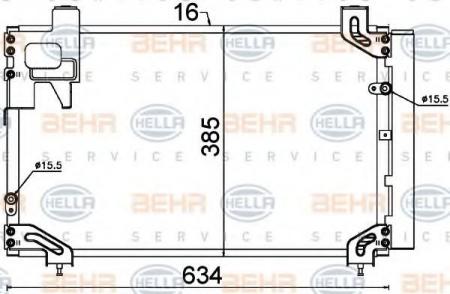 KONDENSATOR, TIEFE  16 MM 8FC351318751