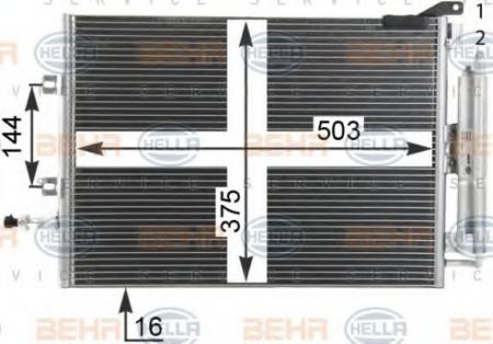 KONDENSATOR, TIEFE  16 MM 8FC351319251 HELLA