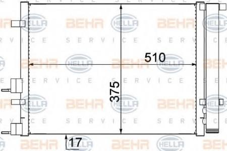 KONDENSATOR, TIEFE  17 MM 8FC351319391