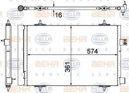 KONDENSATOR, TIEFE  16 MM 8FC351319451