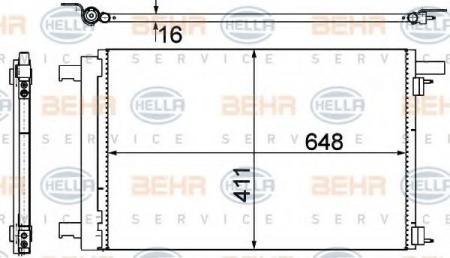 KONDENSATOR, TIEFE  16 MM 8FC351319461