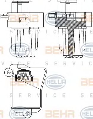     BMW: 5 (E39) 520 d/520 i/523 i/525 d/525 i/525 td/525 tds/528 i/530 d/530 i/535 i/540 i/M5 95-03, 5 Touring (E39) 520 d/520 i/523 i/525 d/52 5HL351321-331 HELLA