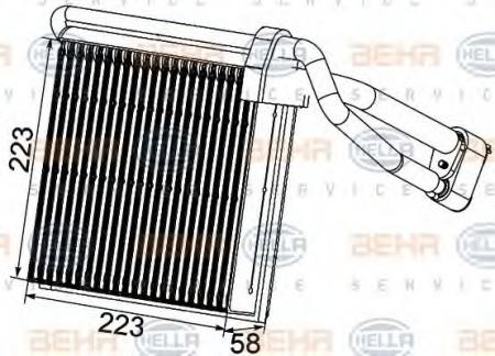 VERDAMPFER, TIEFE  58 MM 8FV351330741