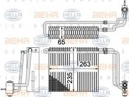 VERDAMPFER, TIEFE  65 MM 8FV351331171 HELLA