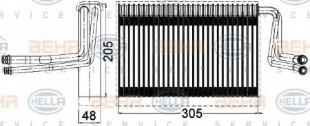 VERDAMPFER 8FV351331261 HELLA