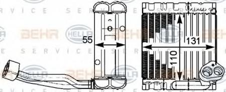 VERDAMPFER 8FV351331281 HELLA