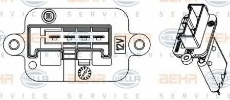    OPEL MERIVA -10 9ML351332-221 HELLA