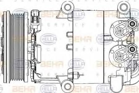 KOMPRESSOR(KLIMA) 8FK351334441 HELLA