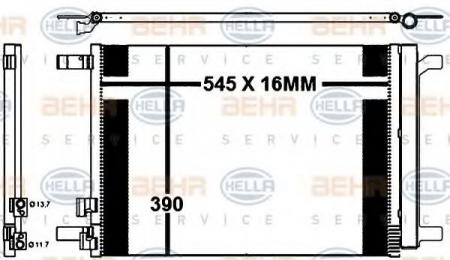 KONDENSATOR, TIEFE  16 MM 8FC351343111 HELLA