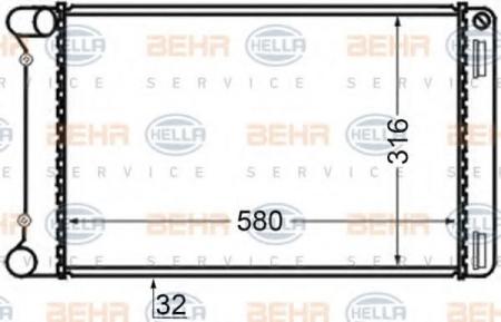 KUEHLER, LAENGE  580 MM 8MK376704641