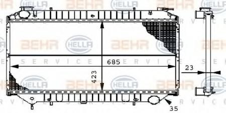 KUEHLER, LAENGE  423 MM 8MK376706421