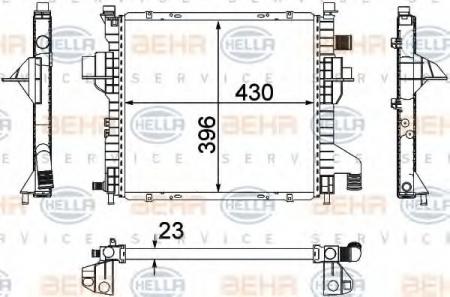 KUEHLER, BREITE  396 MM 8MK376706541