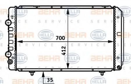 KUEHLER, LAENGE  700 MM 8MK376707071