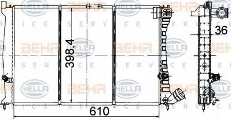 KUEHLER, LAENGE  610 MM 8MK376707171