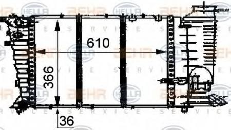 KUEHLER, LAENGE  610 MM 8MK376707281