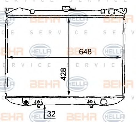 KUEHLER, LAENGE  428 MM 8MK376707751