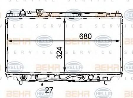 KUEHLER, LAENGE  680 MM 8MK376707771