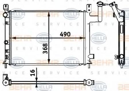 KUEHLER, LAENGE  490 MM 8MK376708141