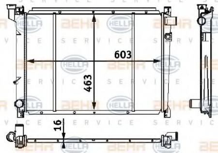 KUEHLER, LAENGE  603 MM 8MK376708251