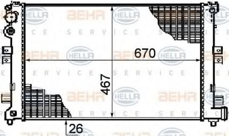 KUEHLER, LAENGE  670 MM 8MK376708521