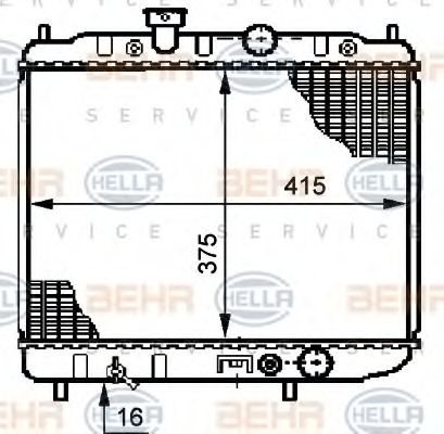 KUEHLER, LAENGE  415 MM 8MK376708541