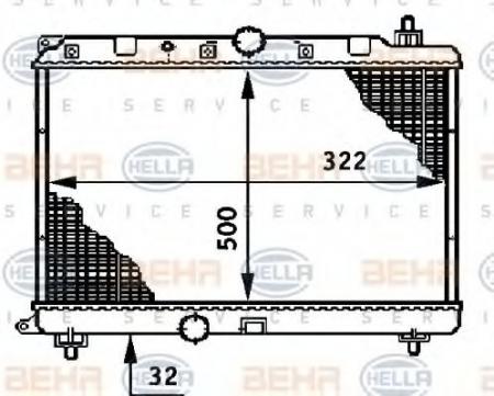 KUEHLER, LAENGE  322 MM 8MK376708591