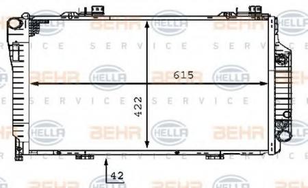 KUEHLER, LAENGE 615 MM 8MK376710364