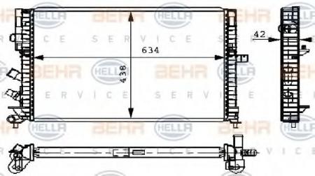 KUEHLER, LAENGE  634 MM 8MK376711211