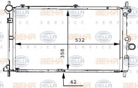 KUEHLER, LAENGE  532 MM 8MK376711761