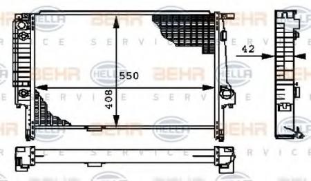 KUEHLER, LAENGE  550 MM 8MK376712181