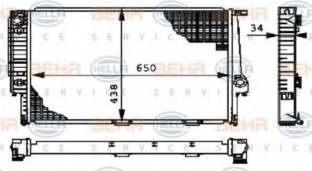 KUEHLER, LAENGE  650 MM 8MK376712381